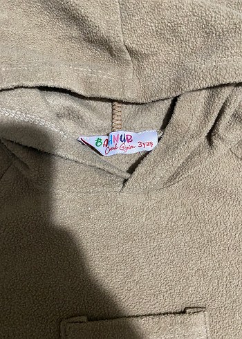 LC Waikiki Kız Çocuk Kahverengi Kapüşonlu Sweat Takım
