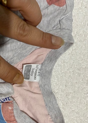 LC Waikiki Gri Fermuarlı kız Bebek Uyku Tulumu