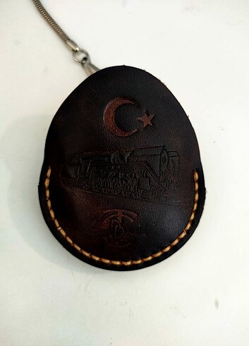 köstekli saat deri kılıfı TCDDY kalın deri ömürlük 45 mm çapında - Görsel 3