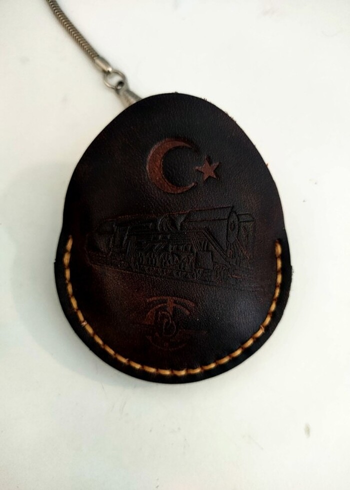 köstekli saat deri kılıfı TCDDY kalın deri ömürlük 45 mm çapında - Görsel 3