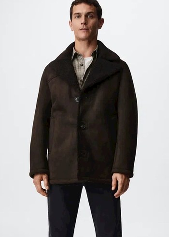 mango kürklü erkek astarlı ceket kaban. - Görsel 3