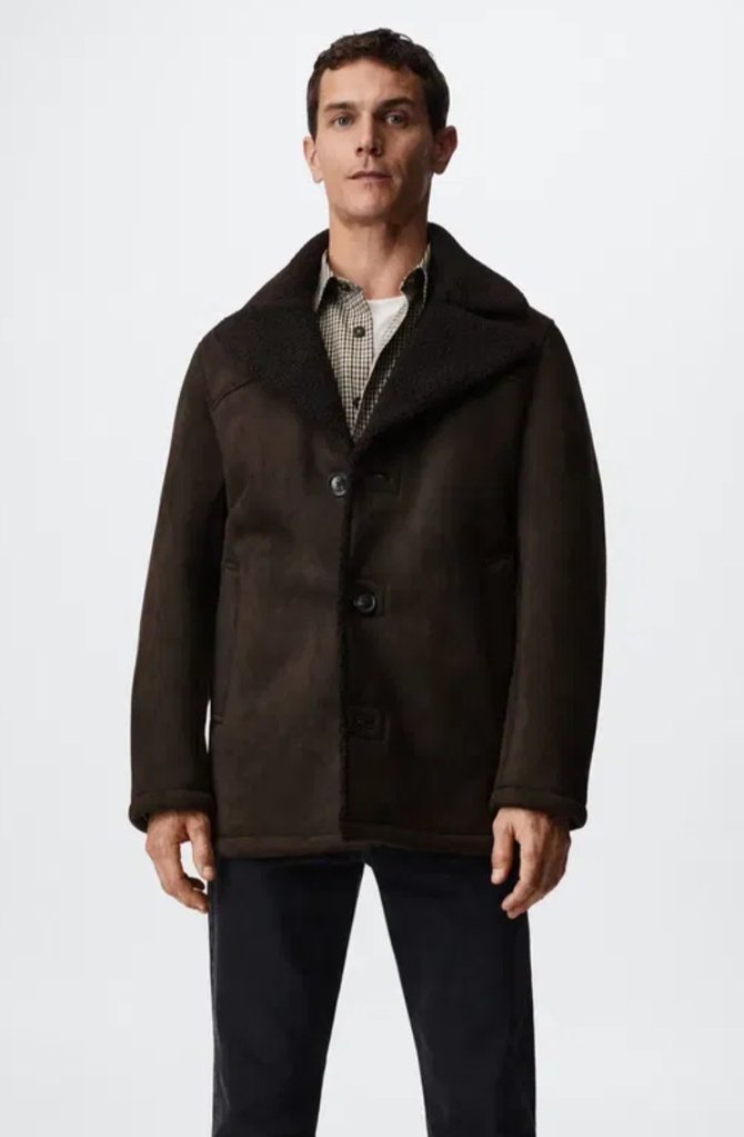 mango kürklü erkek astarlı ceket kaban. - Görsel 3