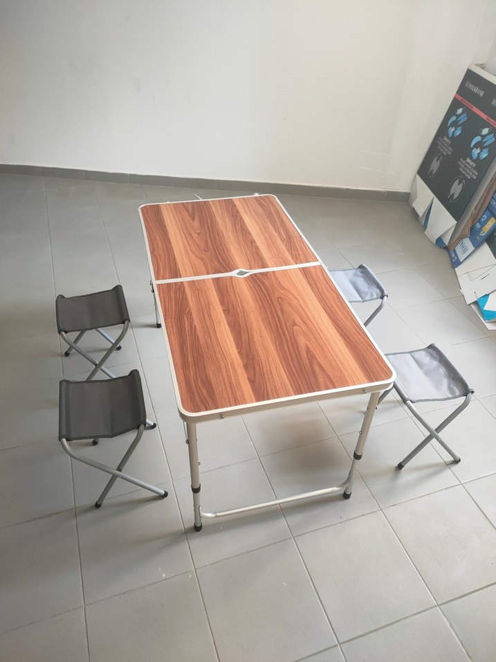 kamp masası tabure seti - Görsel 3