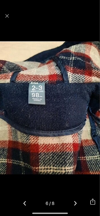 Zara kids kaşe kaban - Görsel 5
