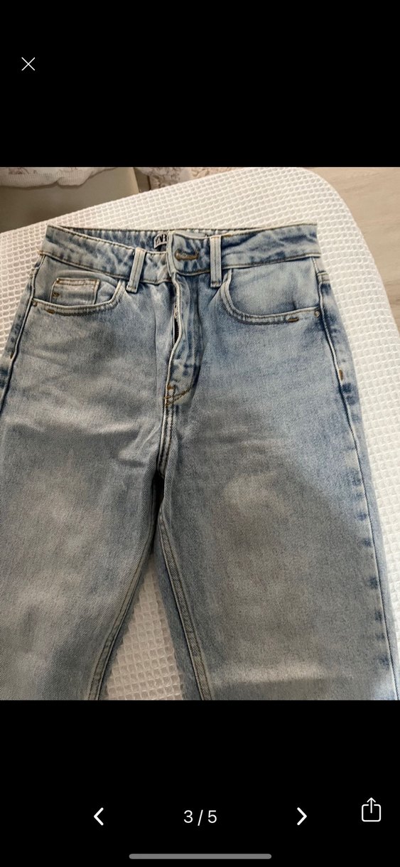 Zara boru paça jean - Görsel 3