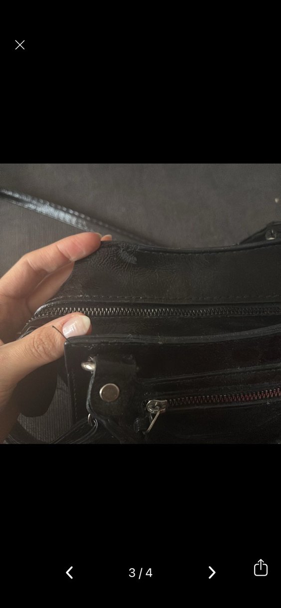 Siyah rugan çanta - Görsel 3