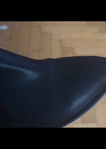 Siyah Stiletto Topuklu Minimalist Bot - Görsel 4