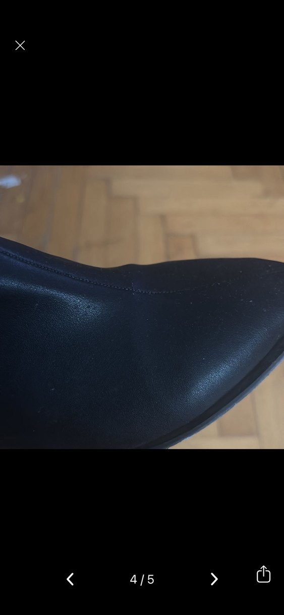 Siyah Stiletto Topuklu Minimalist Bot - Görsel 4