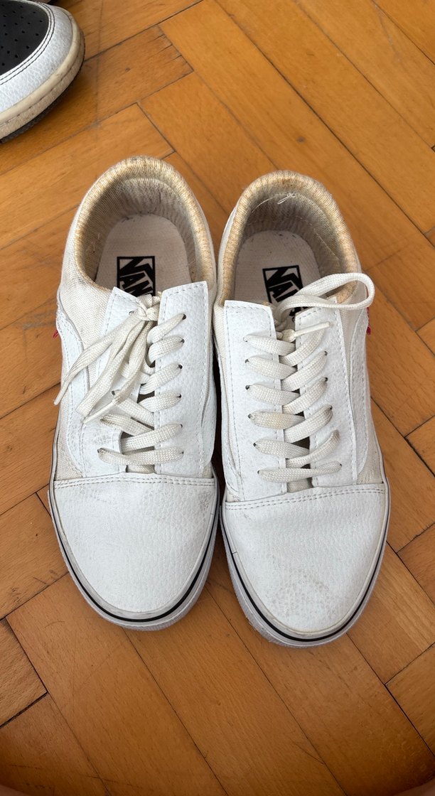 Beyaz Vans Kadın Günlük Spor Ayakkabı - Görsel 2