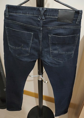 Erkek Lacivert Regular Fit Denim Pantolon - Görsel 4