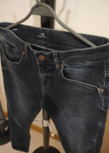Erkek Lacivert Regular Fit Denim Pantolon - Görsel 2