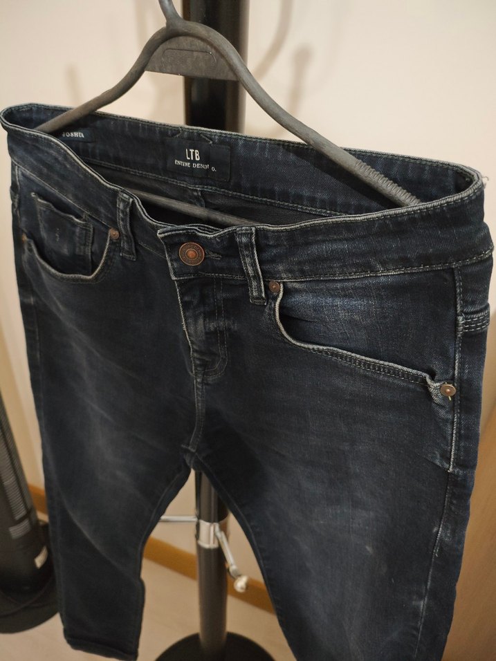 Erkek Lacivert Regular Fit Denim Pantolon - Görsel 3