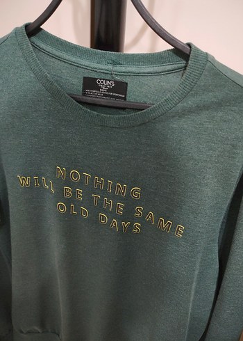 Yeşil Baskılı Erkek Sweatshirt - Görsel 2