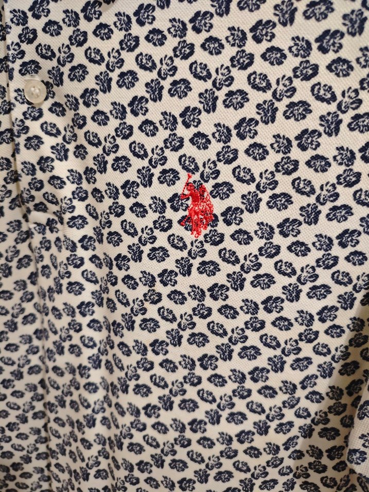 Erkek Pamuklu Desenli Polo Tişört - Görsel 3