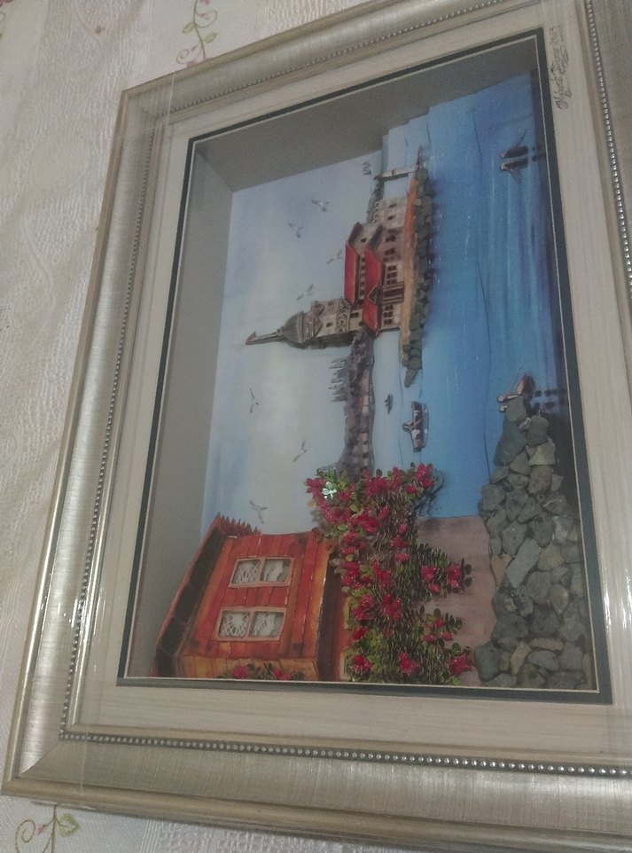 Çok Renkli Parlak Manzara Tablosu - Görsel 5