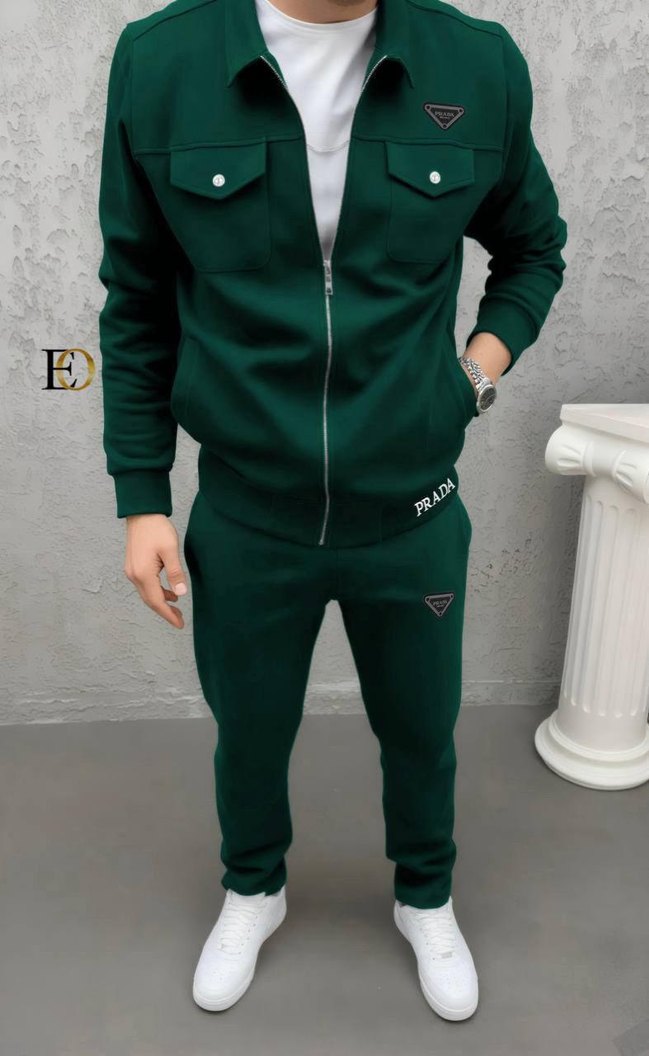 Erkek Kahverengi Fermuarlı Sweatshirt - Görsel 4