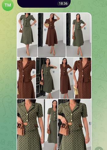 Düğmeli Kısa Kollu Kadın Mini Takım - Görsel 2