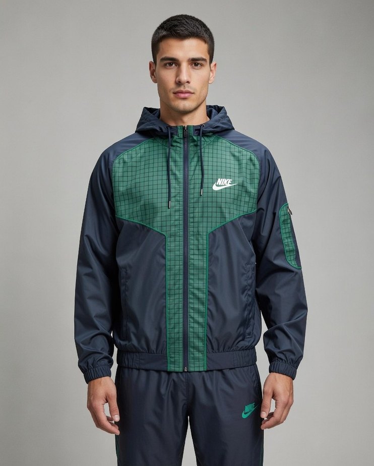 Nike Siyah Haki Kapüşonlu Erkek Yağmurluk - Görsel 2