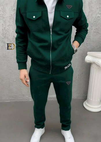 Erkek Kahverengi Fermuarlı Sweatshirt - Görsel 4