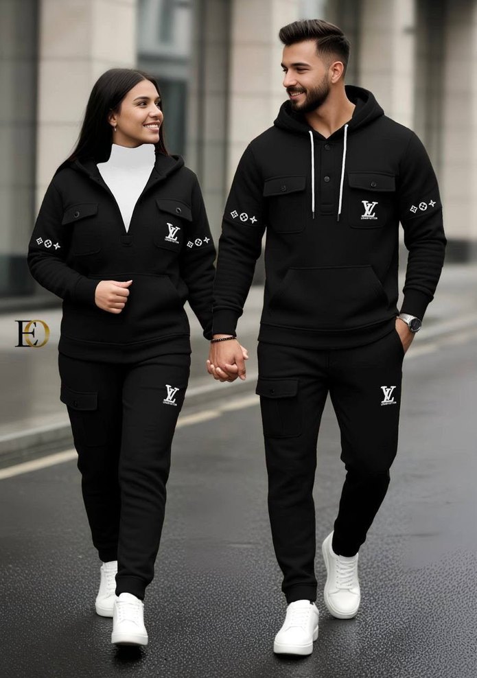 Kadın Beyaz Kapüşonlu Baskılı Eşofman - Görsel 2