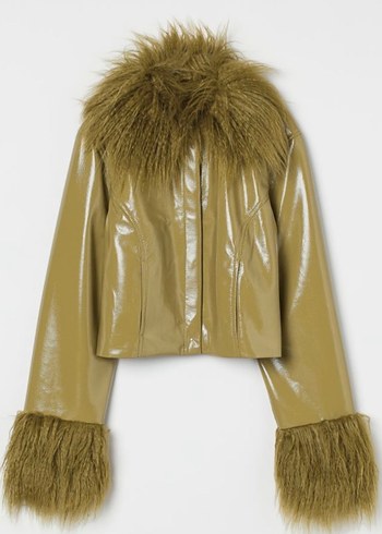 Kadın haki ceket - Görsel 2