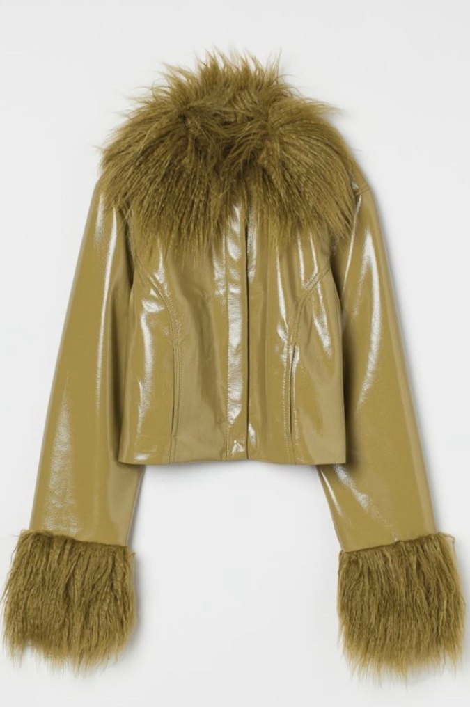 Kadın haki ceket - Görsel 2