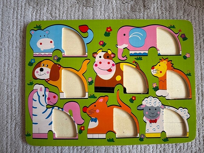 Diğer Ahşap puzzle bebek eğitici oyuncak