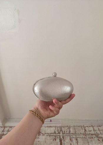 Diğer Diger Gri Payetli Kadın El Çantası
