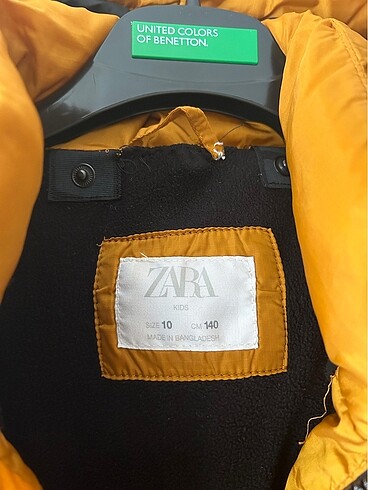 10 Yaş Beden çeşitli Renk Zara mont