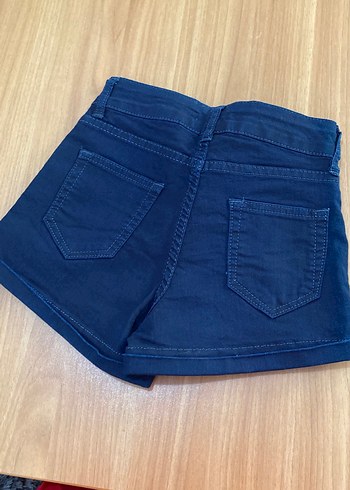 Kadın Lacivert Mini Denim Şort - Görsel 3