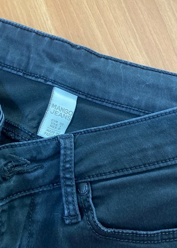 Gri Midi Kot Şort - Görsel 2