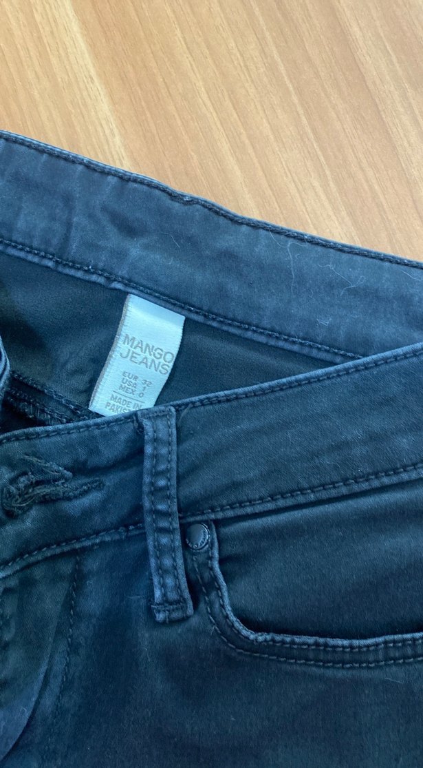 Gri Midi Kot Şort - Görsel 2