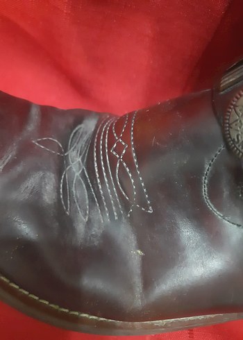 Erkek Bordo Deri Kemerli Diz Boyu Bot - Görsel 8