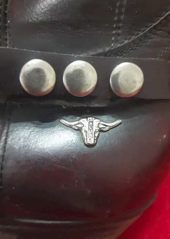 Erkek Bordo Deri Kemerli Diz Boyu Bot - Görsel 7