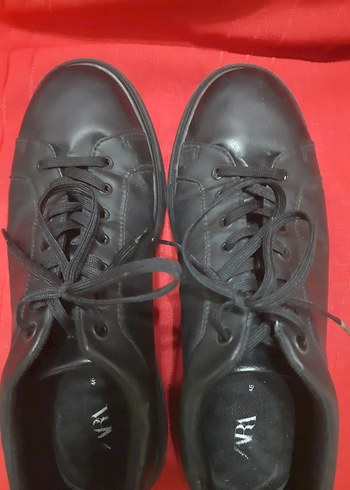 Siyah Minimalist Goth Erkek Spor Ayakkabı - Görsel 6