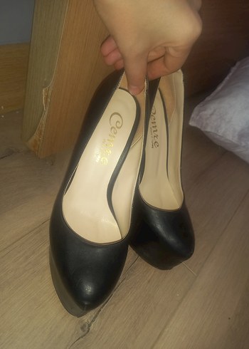 Siyah Gotik Platform Topuklu Kadın Ayakkabı - Görsel 5