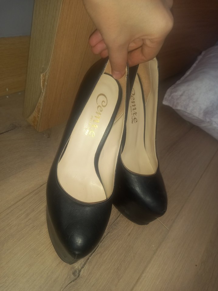 Siyah Gotik Platform Topuklu Kadın Ayakkabı - Görsel 5