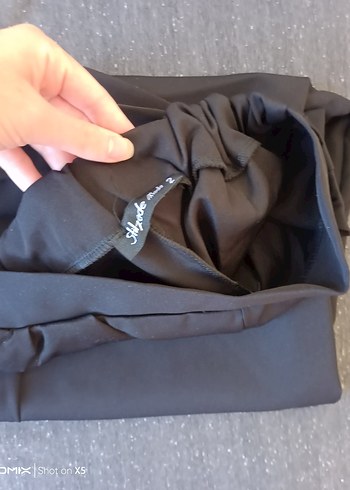 Siyah Kumaş Pantolon - Görsel 2