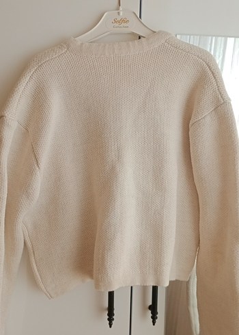 Bej Gold Düğmeli Hırka - Görsel 3