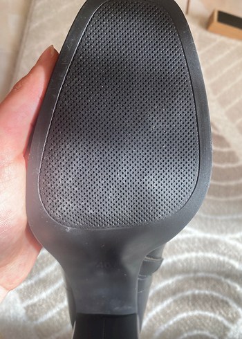 Siyah Deri Kadın Topuklu Bot - Görsel 6