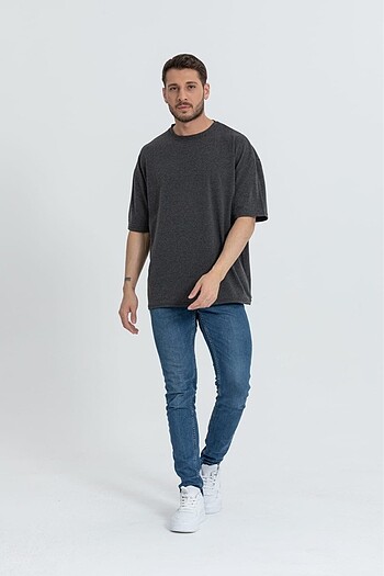 Diğer OVERSIZE BASİC TİŞÖRT (ANTRASİT)