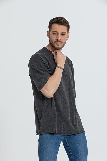 OVERSIZE BASİC TİŞÖRT (ANTRASİT)