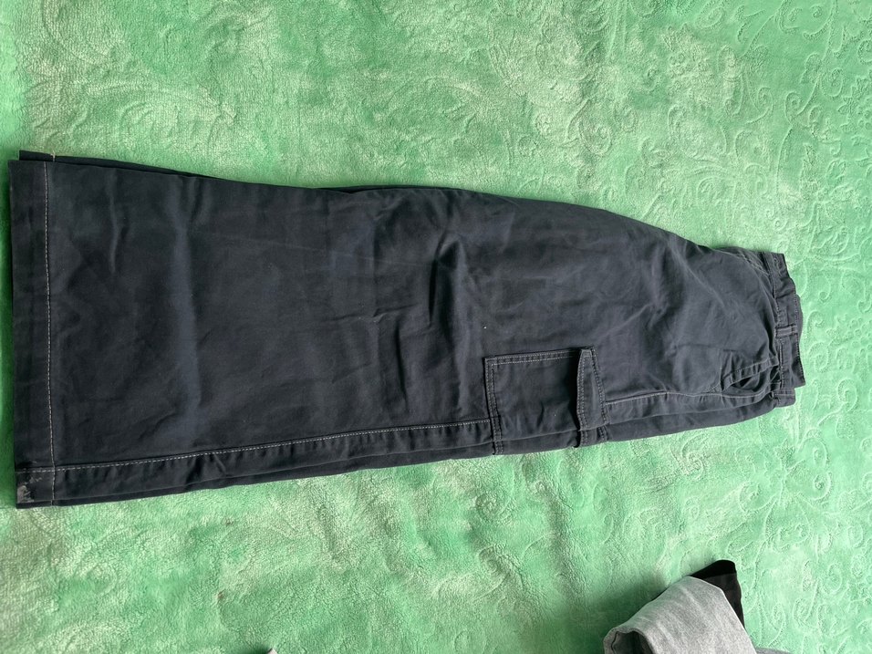 Siyah Bol Kesim Denim Pantolon - Görsel 2