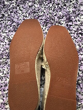 38 Beden ten rengi Renk Zara ayakkabı