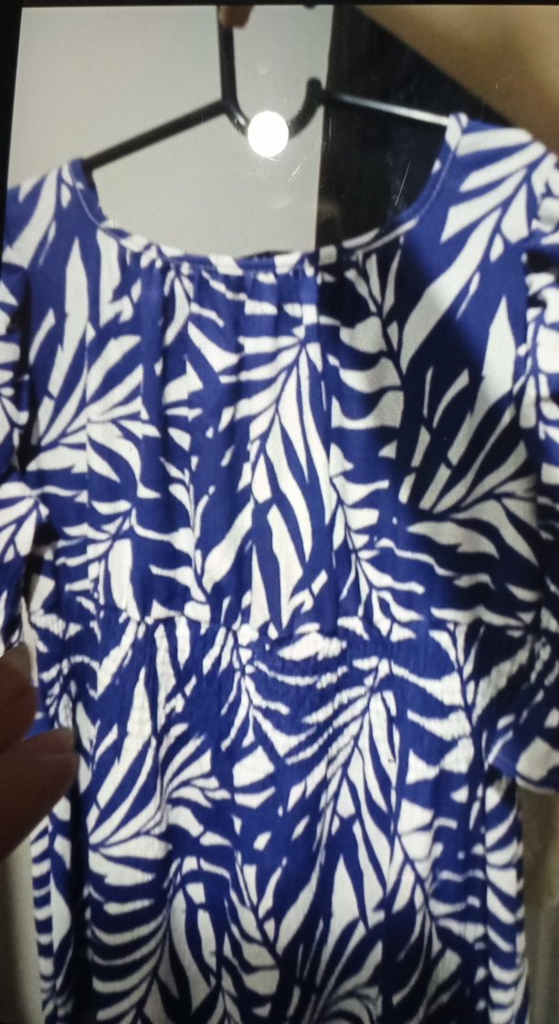 Mavi Bohem Uzun Kollu Piliseli Kadın Elbise - Görsel 4