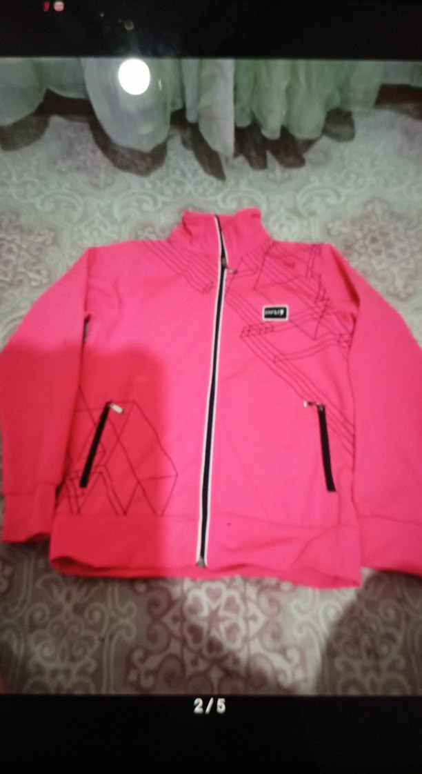 Fermuarlı Kapüşonlu Pembe çocuk Ceket - Görsel 2