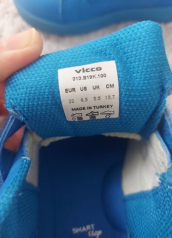 22 Beden mavi Renk Vicco spor ayakkabı 