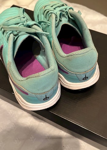 Kız Çocuk Turkuaz Cırtcırtlı Spor Ayakkabı - Görsel 5