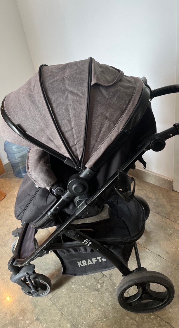 Gri Bebek Arabası ve Oto Koltuğu Seti - Görsel 3