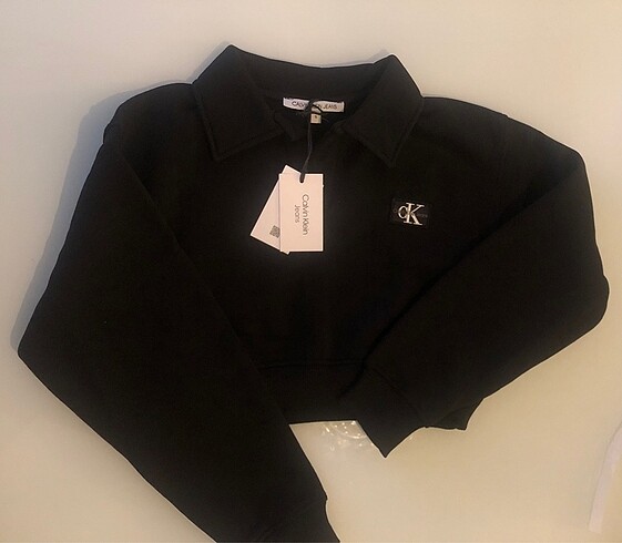 m Beden CALVIN KLEIN CROP SWEATSHIRT